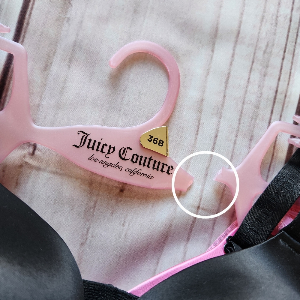 NWT Juicy Couture Pushup Bra Pack Set Of 3 Black Red, Women's Size 36B - Picture 6 of 7